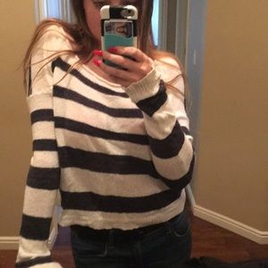 Oversized stitched sweater